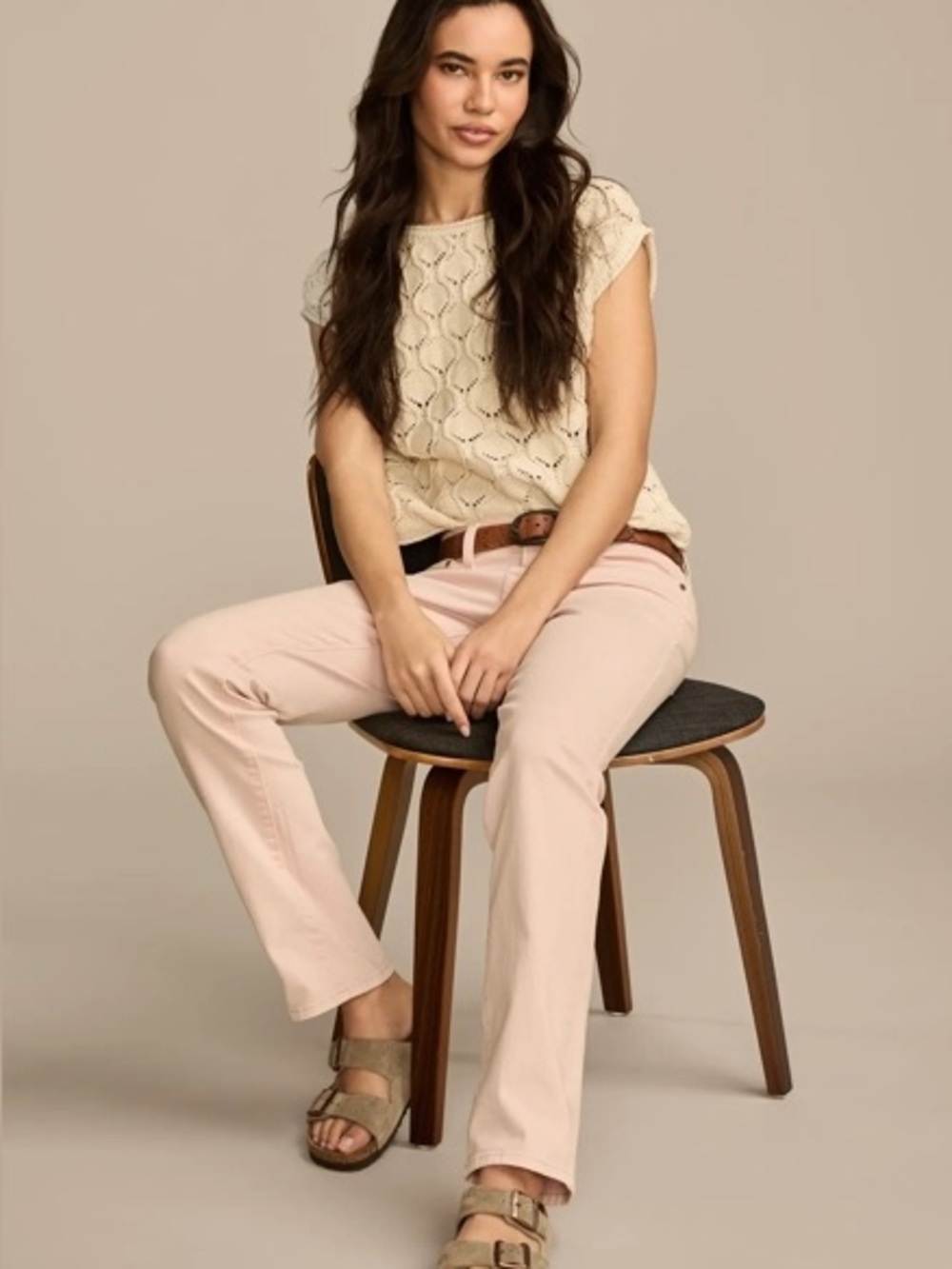 Lucky Brand mid-rise Sweet Straight jeans in color Got Me Blushin